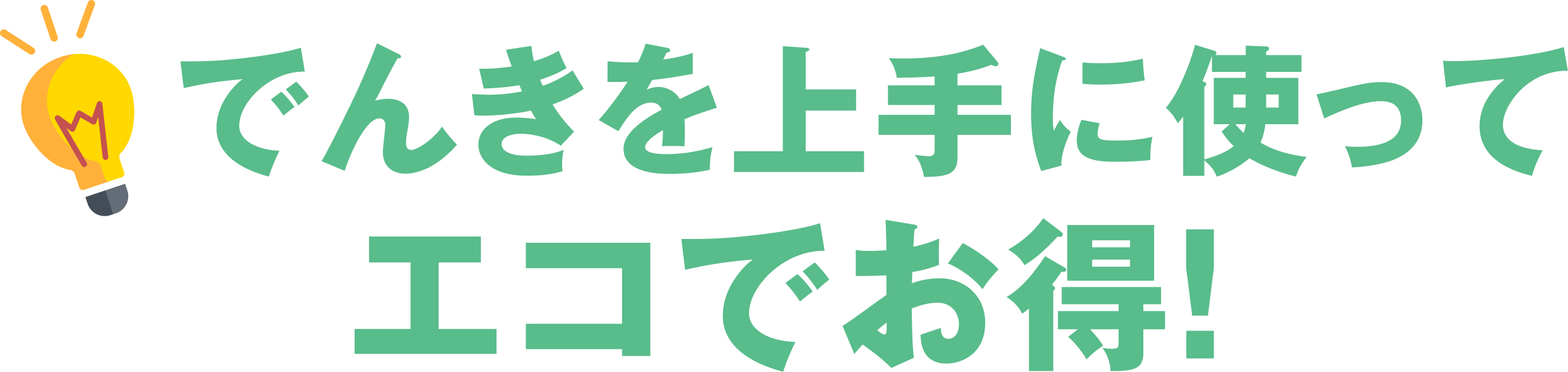 でんきを上手に使ってエコでお得